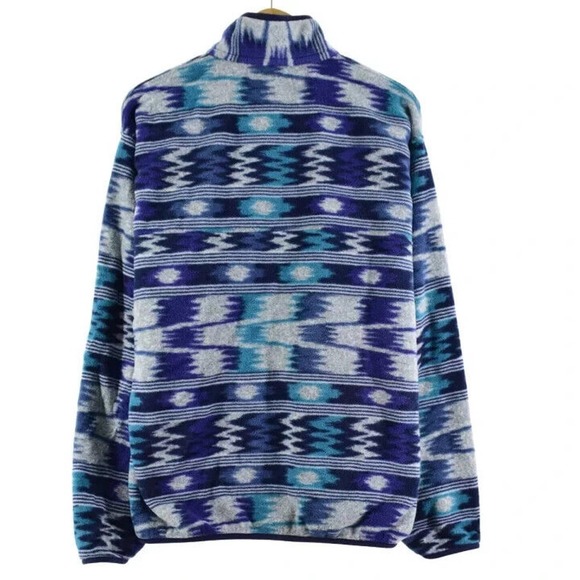Patagonia Lightweight Synchilla Snap-T Fleece Pullover Nepali Dhoti Aztec XL - Picture 8 of 9